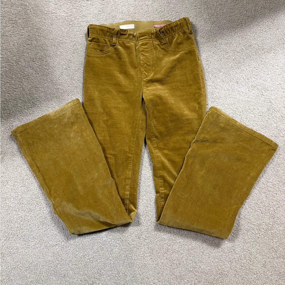Anthropologie Pilcro The Pull-On Icon Flare Gold Corduroy Pants Women’s 25